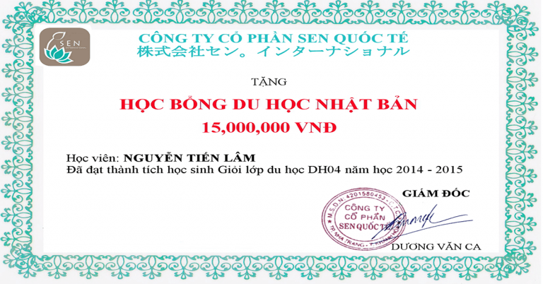 Học bổng dành cho du học sinh tự túc tại Nhật Bản